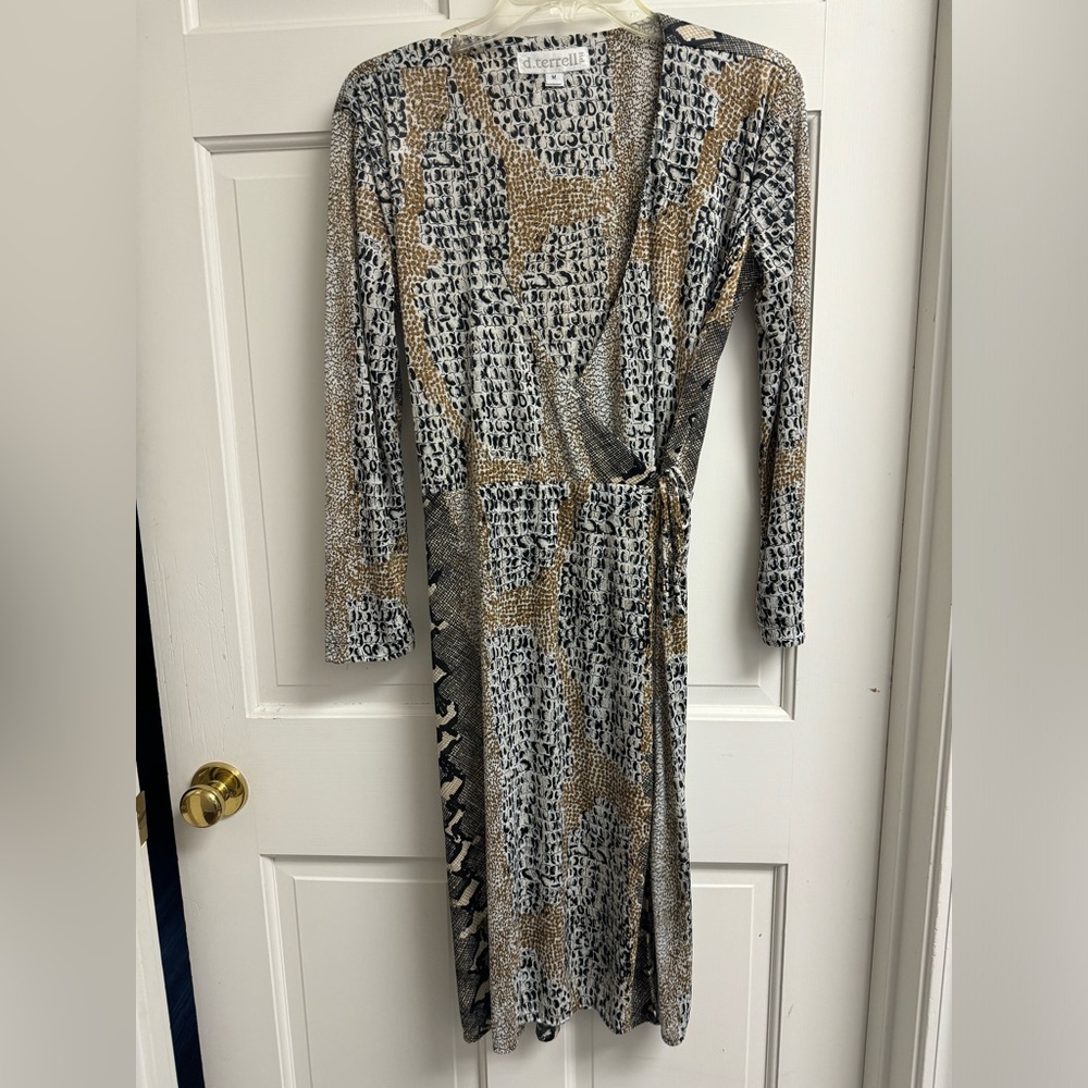 Silky wrap dress